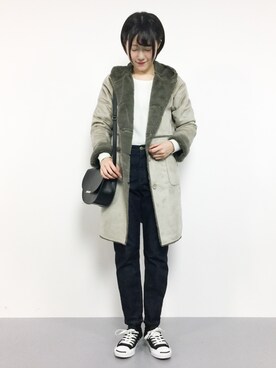 まるさん（レディース・161cm）の冬コーディネート