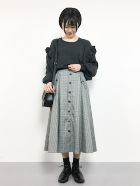 まるさん（レディース・161cm）の冬コーディネート