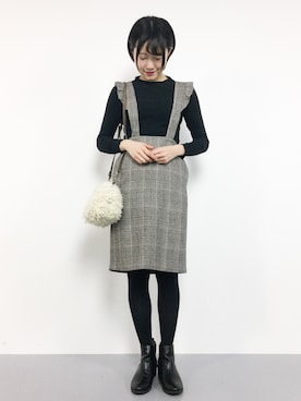 まるさん（レディース・161cm）の冬コーディネート