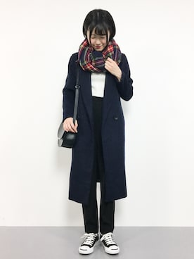 まるさん（レディース・161cm）の冬コーディネート