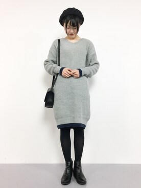 まるさん（レディース・161cm）の冬コーディネート