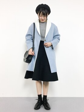 まるさん（レディース・161cm）の冬コーディネート