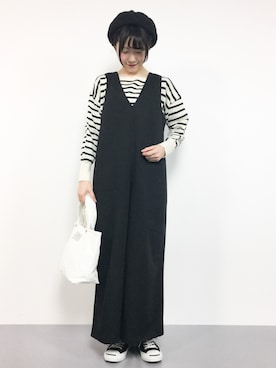 まるさん（レディース・161cm）の冬コーディネート