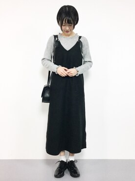 パイル起毛キャミワンピース681 9527を使った人気ファッションコーディネート Wear