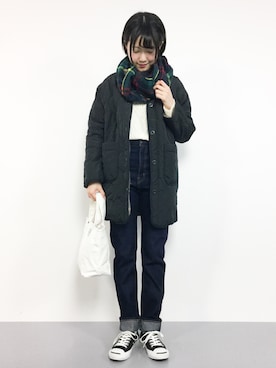 まるさん（レディース・161cm）の冬コーディネート