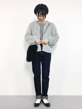 まるさん（レディース・161cm）の冬コーディネート