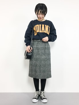 「Te chichi TERRASSE（テチチテラス）のアイテム」を使った、まるさん（レディース・161cm）の冬コーディネート