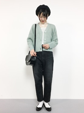 まるさん（レディース・161cm）の冬コーディネート
