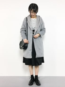 まるさん（レディース・161cm）の冬コーディネート