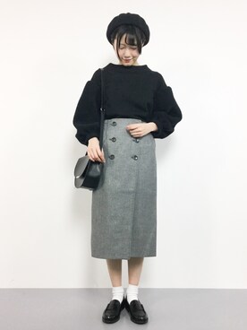 まるさん（レディース・161cm）の冬コーディネート