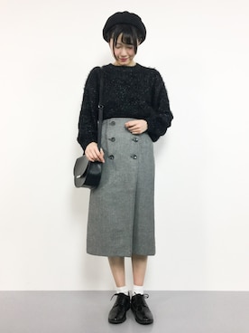 まるさん（レディース・161cm）の冬コーディネート