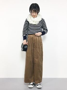 「Te chichi TERRASSE（テチチテラス）のアイテム」を使った、まるさん（レディース・161cm）の冬コーディネート