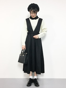 まるさん（レディース・161cm）の冬コーディネート