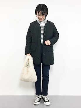 まるさん（レディース・161cm）の冬コーディネート