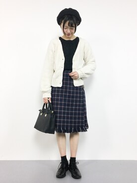 まるさん（レディース・161cm）の冬コーディネート