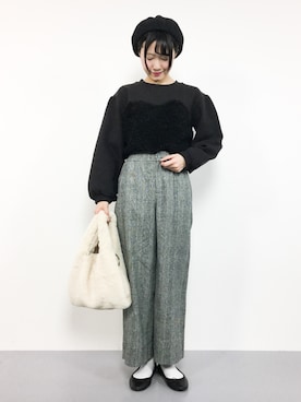 まるさん（レディース・161cm）の冬コーディネート