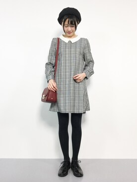 まるさん（レディース・161cm）の冬コーディネート