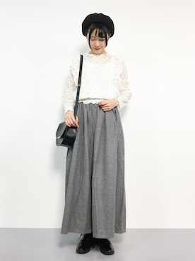 まるさん（レディース・161cm）の冬コーディネート