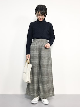 まるさん（レディース・161cm）の冬コーディネート