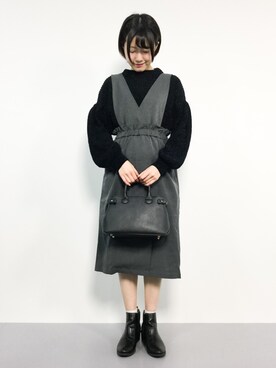 まるさん（レディース・161cm）の冬コーディネート