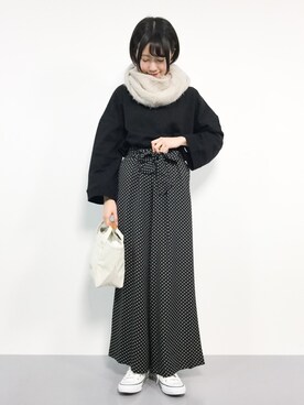 まるさん（レディース・161cm）の冬コーディネート