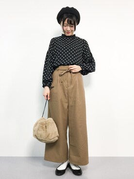 まるさん（レディース・161cm）の冬コーディネート