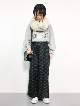 まるさん（レディース・161cm）の冬コーディネート