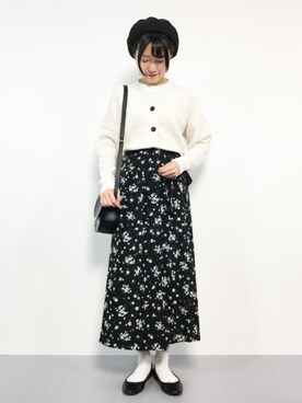 「Luz Llena（ラズレナ）のアイテム」を使った、まるさん（レディース・161cm）の冬コーディネート