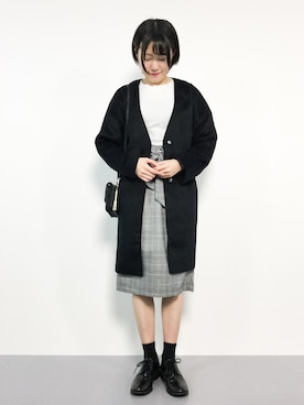 まるさん（レディース・161cm）の冬コーディネート