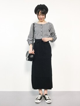 まるさん（レディース・161cm）の冬コーディネート