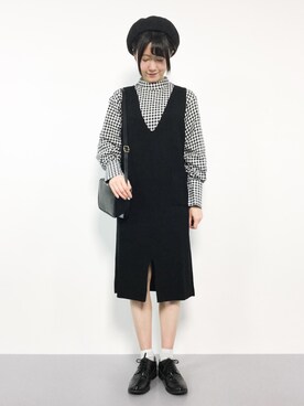 まるさん（レディース・161cm）の冬コーディネート