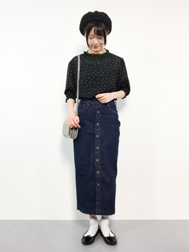 まるさん（レディース・161cm）の冬コーディネート