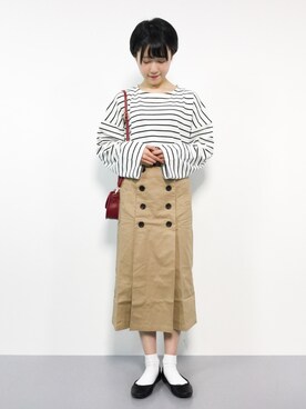 まるさん（レディース・161cm）の春コーディネート