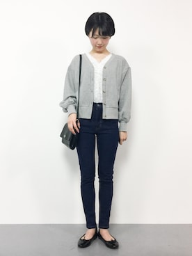 「レースタンク」｜まるさん（レディース・161cm）の春コーディネート