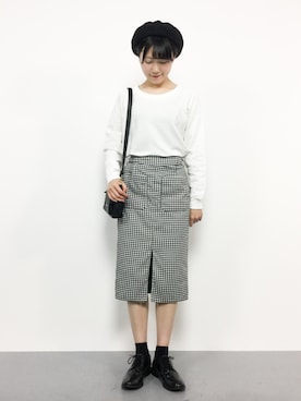 「FRAMeWORK（フレームワーク）のアイテム（スウェット）」を使った、まるさん（レディース・161cm）の春コーディネート