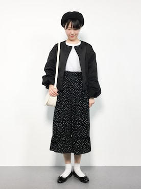 「haco!（ハコ）のアイテム（ジャケット/アウター）」を使った、まるさん（レディース・161cm）の春コーディネート