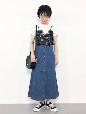 まるさん（レディース・161cm）の春コーディネート