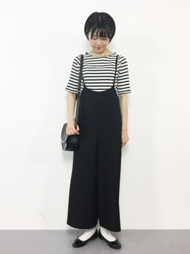 「Samansa Mos2 blue（サマンサモスモスブルー）のアイテム（パンツ）」を使った、まるさん（レディース・161cm）の春コーディネート