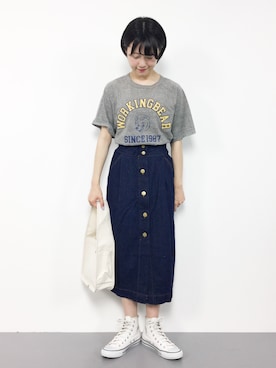 まるさん（レディース・161cm）の春コーディネート