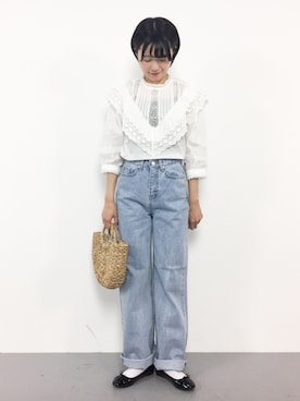 「note et silence （ノートエシロンス）のアイテム（バッグ）」を使った、まるさん（レディース・161cm）の春コーディネート