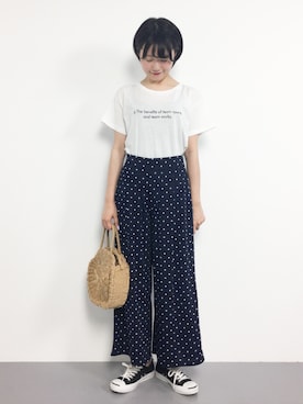 「夢展望（ユメテンボウ）のアイテム」を使った、まるさん（レディース・161cm）の春コーディネート