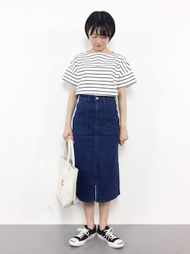 まるさん（レディース・161cm）の春コーディネート