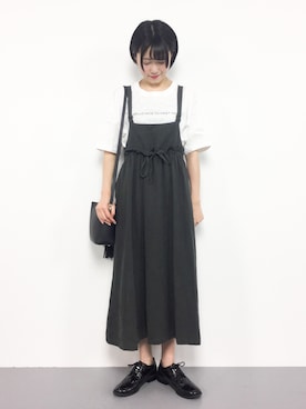 「chambre de charme（シャンブルドゥシャーム）のアイテム（スカート）」を使った、まるさん（レディース・161cm）の夏コーディネート