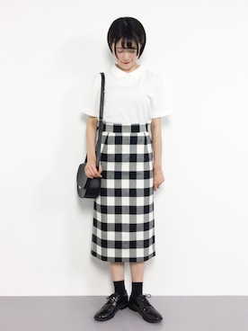 ギンガムチェックタイトスカート2 を使った人気ファッションコーディネート Wear