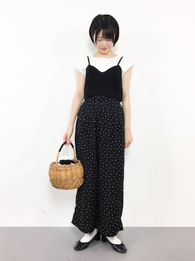 「Flea Store（フリーストア）のアイテム」を使った、まるさん（レディース・161cm）の夏コーディネート