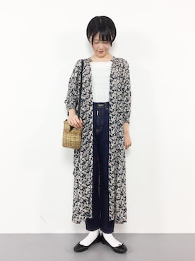 「EDWIN」｜「アイテム（ワンピース/ドレス）」を使った、まるさん（レディース・161cm）の夏コーディネート