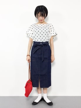 「Luz Llena（ラズレナ）のアイテム」を使った、まるさん（レディース・161cm）の夏コーディネート