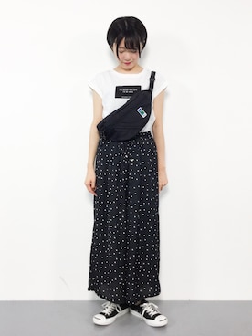 「PATTERN・fiona （パターンフィオナ）のアイテム（パンツ）」を使った、まるさん（レディース・161cm）の夏コーディネート