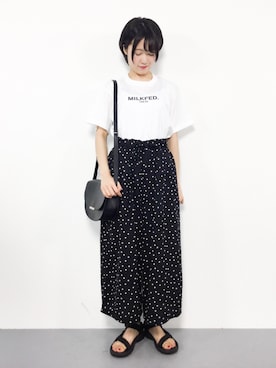 「ehka sopo（エヘカソポ）のアイテム」を使った、まるさん（レディース・161cm）の夏コーディネート
