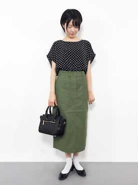 「PLAIN CLOTHING（プレーンクロージング）のアイテム」を使った、まるさん（レディース・161cm）の夏コーディネート